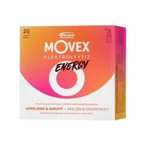 Movex Elektrolyyttijuomajauhe Energy - Apteekki 360 Helsinki - Verkkoapteekki