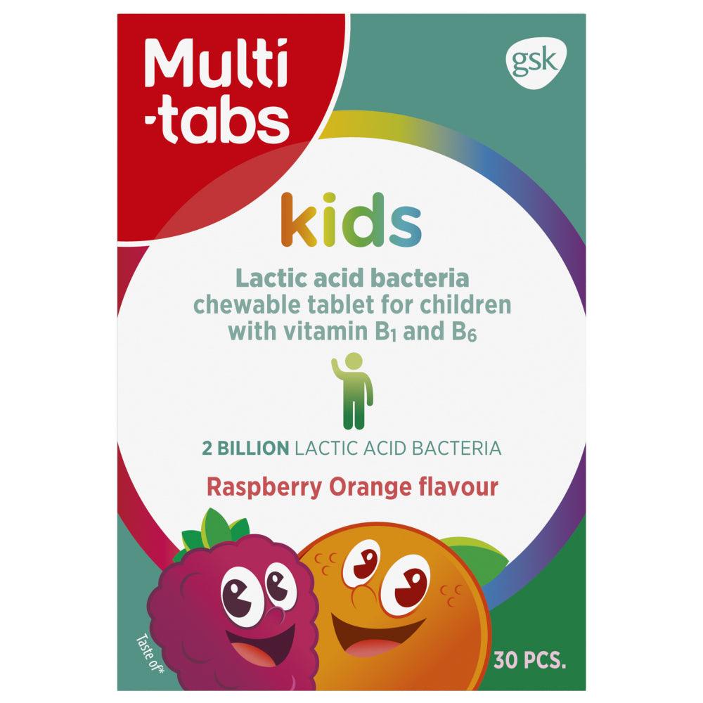 Multi-Tabs Kids Maitohappobakt. + B1- Ja B6-Vitamiini - Apteekki 360 Helsinki - Verkkoapteekki