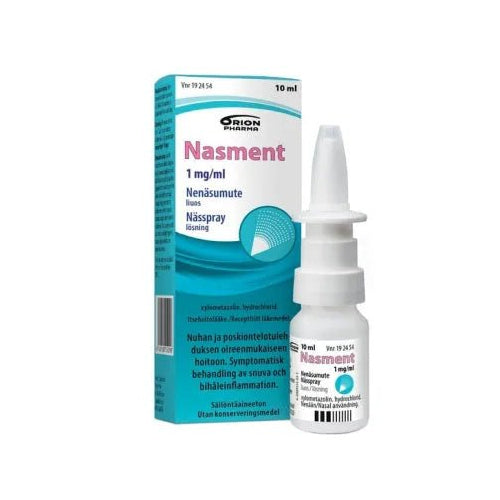 Nasment 1 Mg/Ml Nenäsumute, Liuos Sumutepumppu - Apteekki 360 Helsinki - Verkkoapteekki