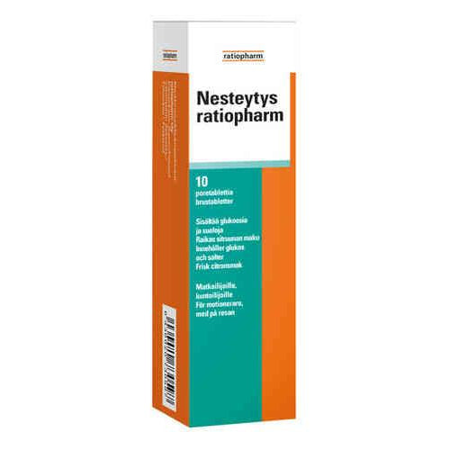 Nesteytys Ratiopharm - 10x poretabletti - Apteekki 360 Helsinki - Verkkoapteekki