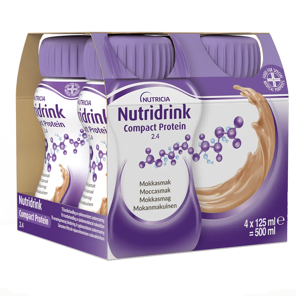 Nutridrink Compact Protein Mokka - 4 x 125ml - Apteekki 360 Helsinki - Verkkoapteekki