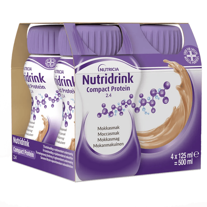 Nutridrink Compact Protein Mokka - 4 x 125ml - Apteekki 360 Helsinki - Verkkoapteekki