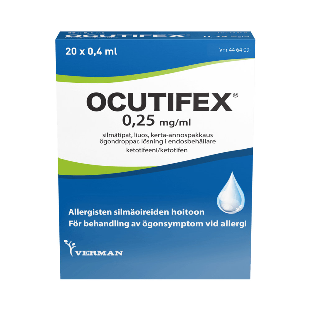 Ocutifex 0,25 Mg/Ml Silmätipat, Liuos, Kerta-Annospakkaus - Apteekki 360 Helsinki - Verkkoapteekki