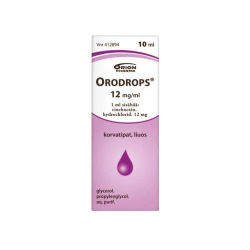 Orodrops 12 Mg/Ml Korvatipat, Liuos - Apteekki 360 Helsinki - Verkkoapteekki