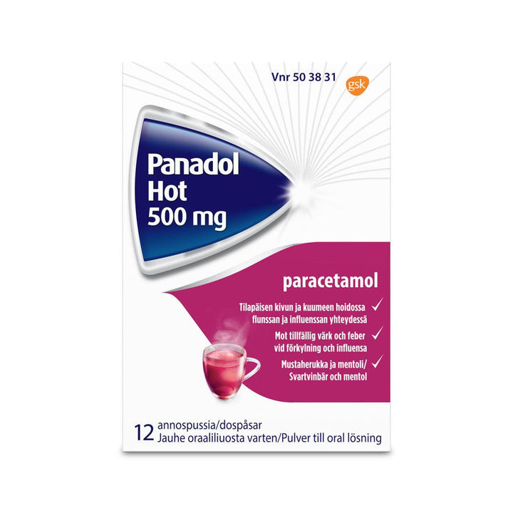 Panadol Hot 500 Mg/Annos Jauhe Oraaliliuosta Varten - Apteekki 360 Helsinki - Verkkoapteekki