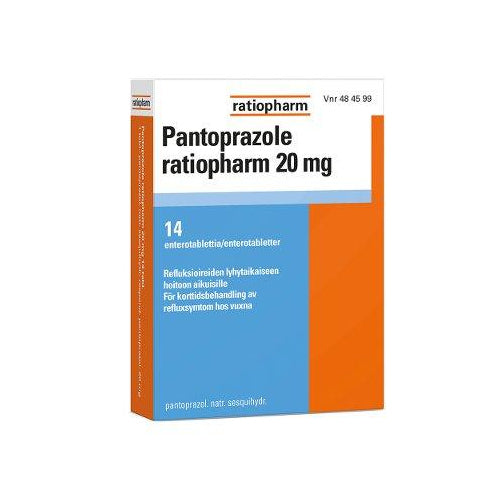 Pantoprazole Ratiopharm 20 Mg Enterotabl - Apteekki 360 Helsinki - Verkkoapteekki