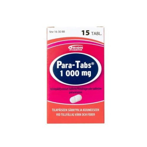 Para-Tabs 1000 Mg Tabl, Kalvopääll - Apteekki 360 Helsinki - Verkkoapteekki