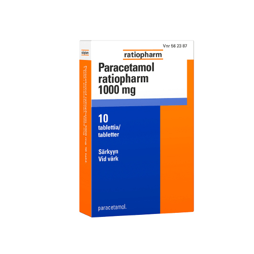 Paracetamol Ratiopharm 1000 Mg Tabl - Apteekki 360 Helsinki - Verkkoapteekki