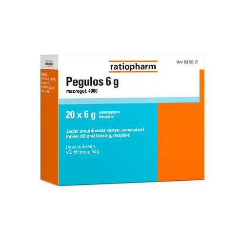 Pegulos 6 G Jauhe Oraaliliuosta Varten, Annospussi - Apteekki 360 Helsinki - Verkkoapteekki