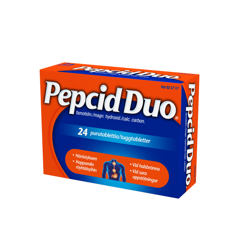 Pepcid Duo 10 Mg/165 Mg/800 Mg Purutabl - Apteekki 360 Helsinki - Verkkoapteekki