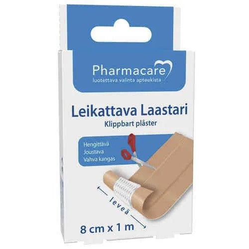 Pharmacare Laastari Leikattava 8Cmx1M - Apteekki 360 Helsinki - Verkkoapteekki