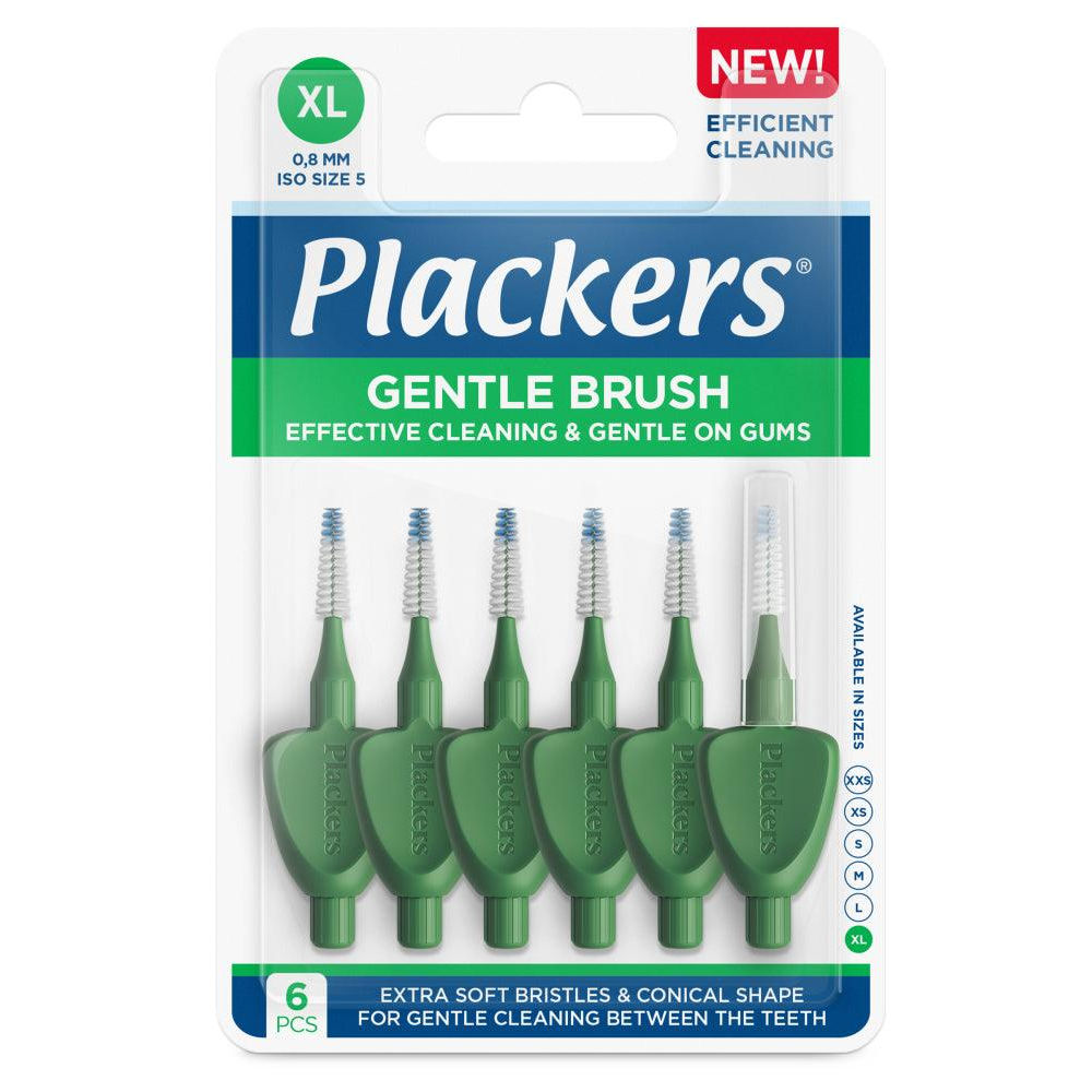 Plackers Gentle Brush Xl 0.8 Hammasväliharja - Apteekki 360 Helsinki - Verkkoapteekki