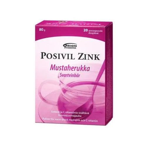 Posivil Zink Mustaherukka - Apteekki 360 Helsinki - Verkkoapteekki