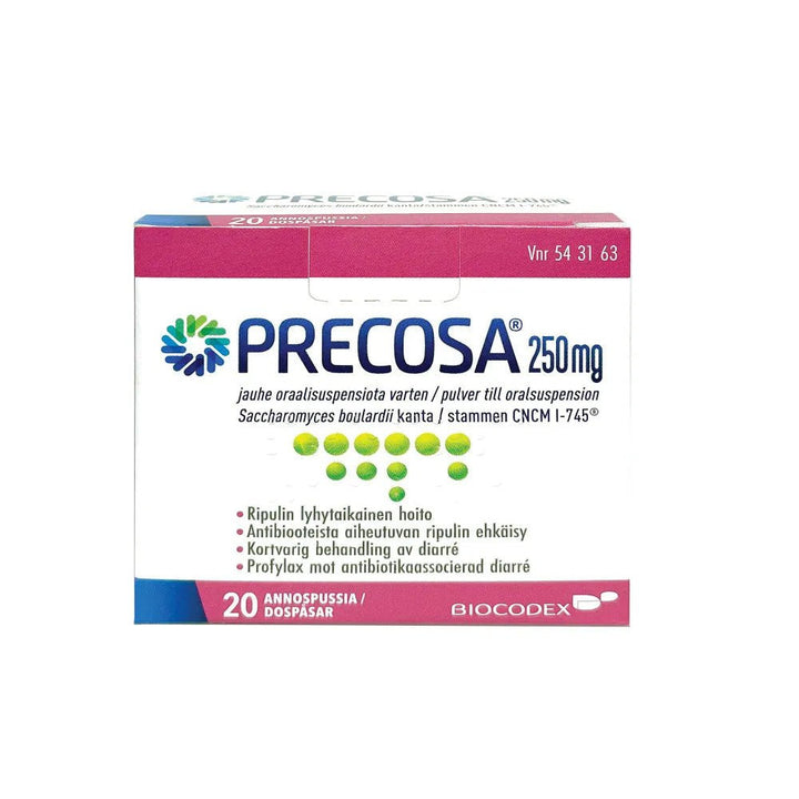 Precosa 250 Mg Jauhe Oraalisusp Varten Annospussi - Apteekki 360 Helsinki - Verkkoapteekki