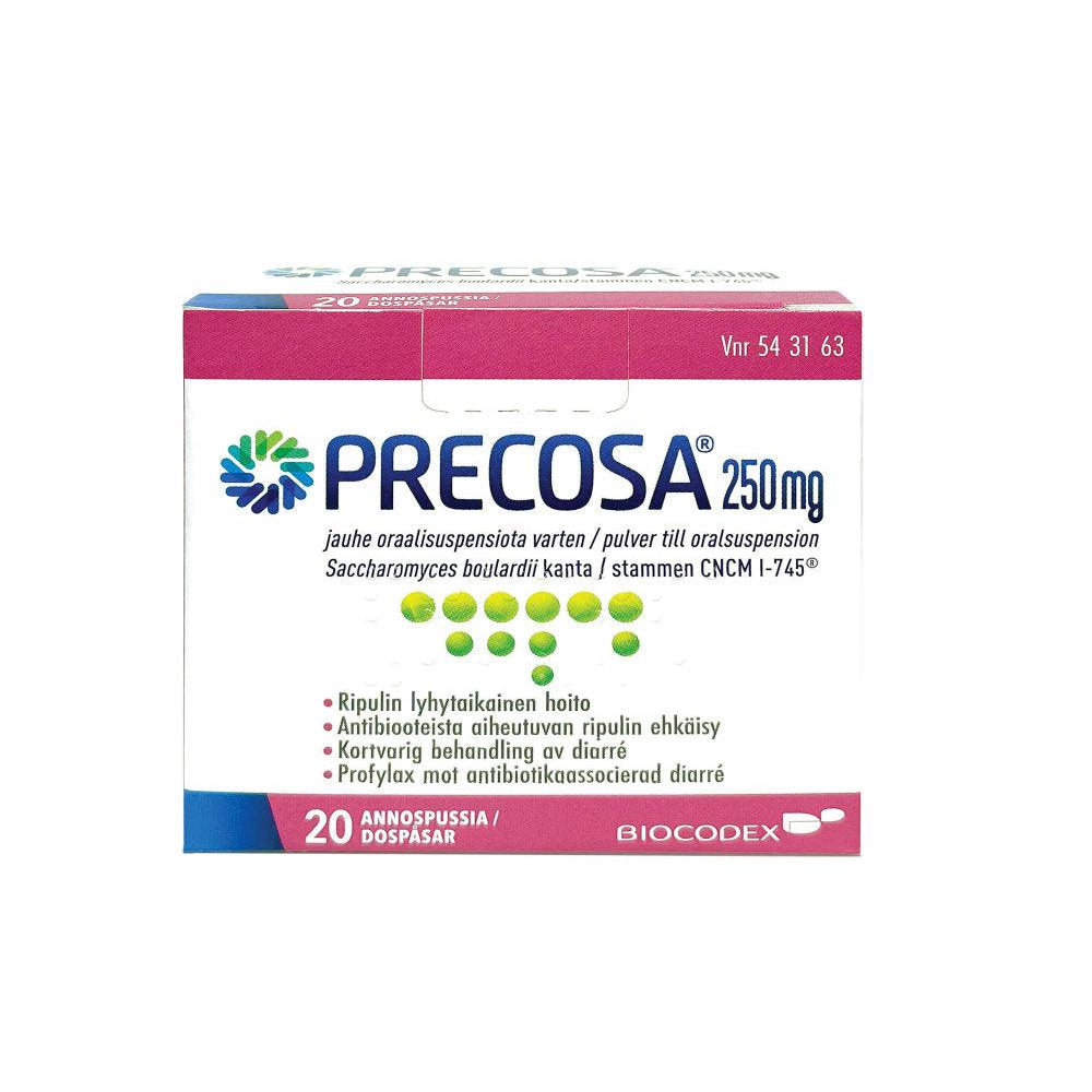 Precosa 250 Mg Jauhe Oraalisusp Varten Annospussi - Apteekki 360 Helsinki - Verkkoapteekki