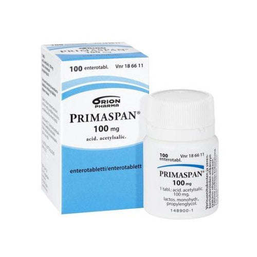 Primaspan 100 Mg Enterotabl - Apteekki 360 Helsinki - Verkkoapteekki