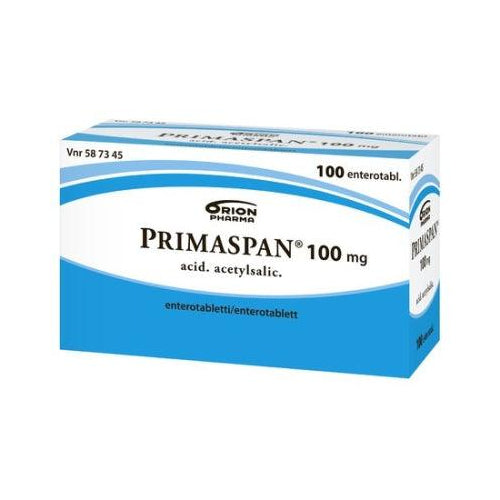 Primaspan 100 Mg Enterotabl - Apteekki 360 Helsinki - Verkkoapteekki