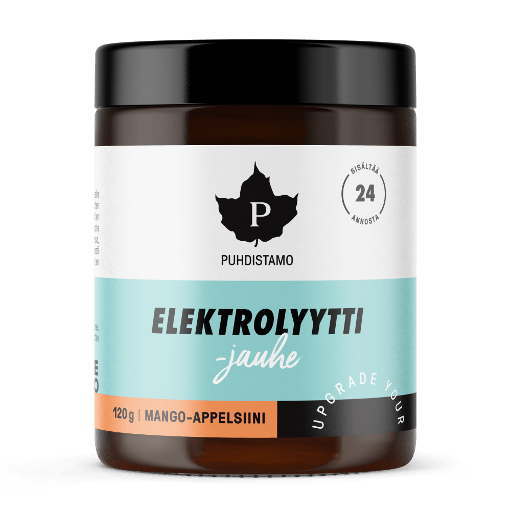 Puhdistamo Elektrolyyttijauhe Mango-Appelsiini, 120 G / 240 G - Apteekki 360 Helsinki - Verkkoapteekki