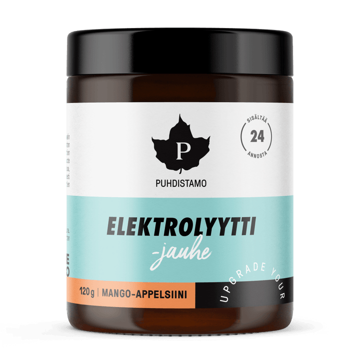 Puhdistamo Elektrolyyttijauhe Mango-Appelsiini, 120 G / 240 G - Apteekki 360 Helsinki - Verkkoapteekki