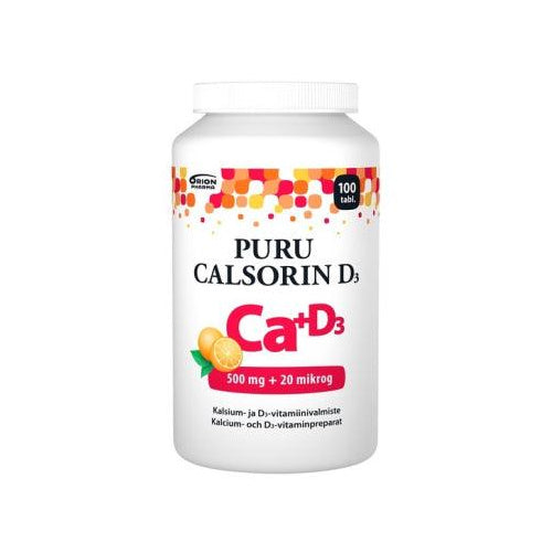 Puru Calsorin D3 500 Mg + 20 Mikrog - Apteekki 360 Helsinki - Verkkoapteekki