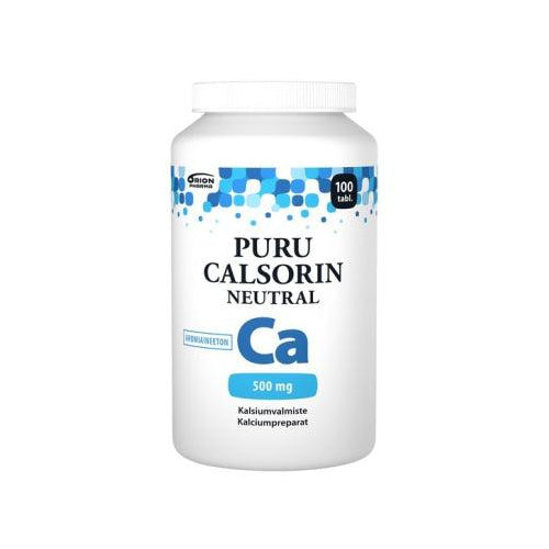 Puru Calsorin Neutral 500 Mg - Apteekki 360 Helsinki - Verkkoapteekki