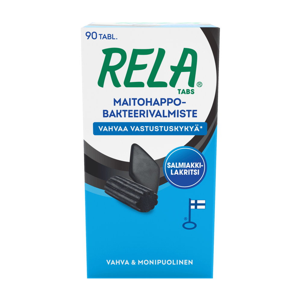 Rela Tabs Salmiakki-Lakritsi - Apteekki 360 Helsinki - Verkkoapteekki