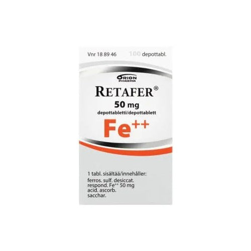 Retafer 50 Mg Depottabl - Apteekki 360 Helsinki - Verkkoapteekki