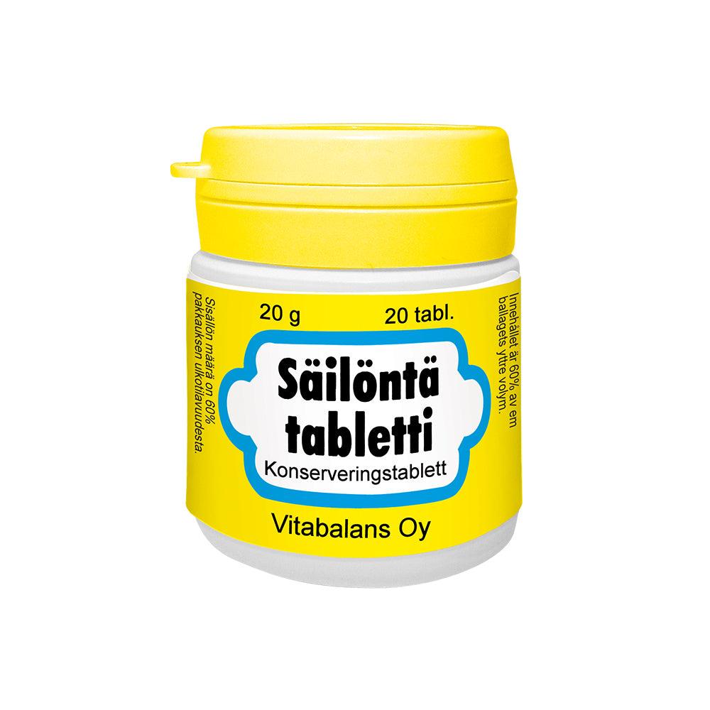 Säilöntätabletti - Apteekki 360 Helsinki - Verkkoapteekki