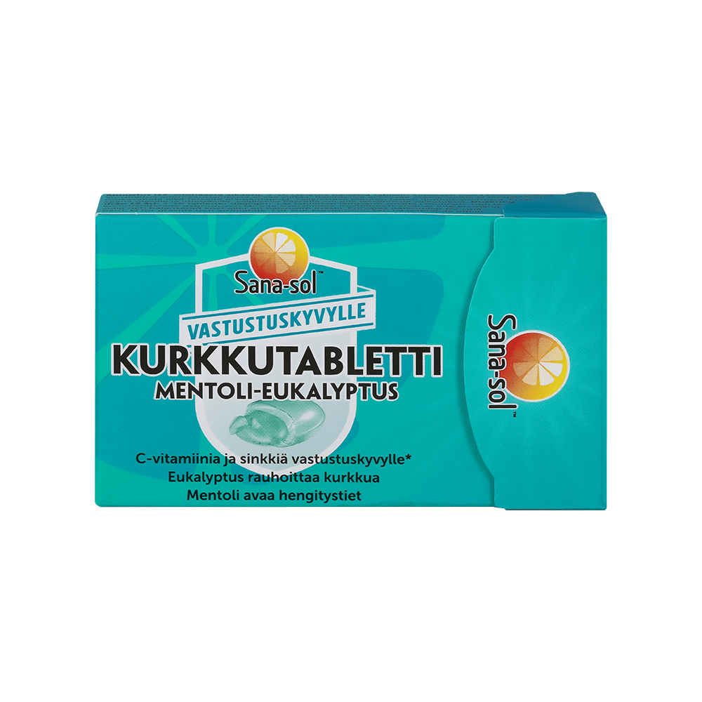 Sana-Sol Mentoli-Eukalyptus Kurkkutabletti - Apteekki 360 Helsinki - Verkkoapteekki