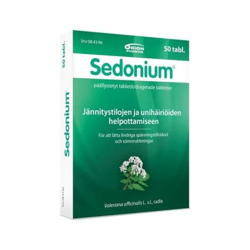 Sedonium 300 Mg Tabletti, Päällystetty (Rohtovirmajuuri/Valeriana) - Apteekki 360 Helsinki - Verkkoapteekki