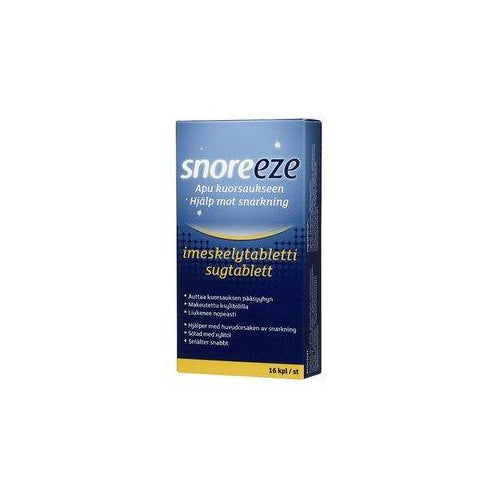 Snoreeze Imeskelytabletti - Apteekki 360 Helsinki - Verkkoapteekki