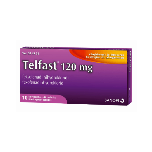 Telfast 120 Mg Tabl, Kalvopääll - Apteekki 360 Helsinki - Verkkoapteekki