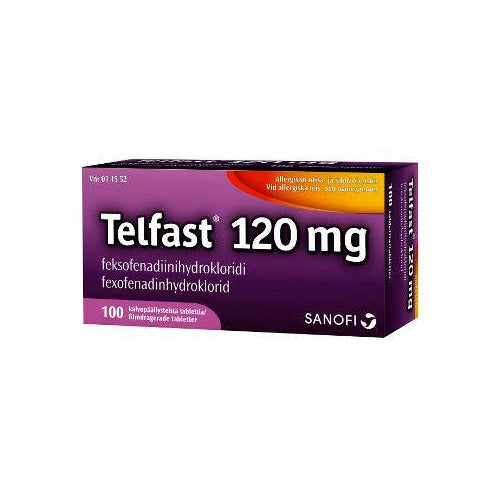 Telfast 120 Mg Tabl, Kalvopääll - Apteekki 360 Helsinki - Verkkoapteekki