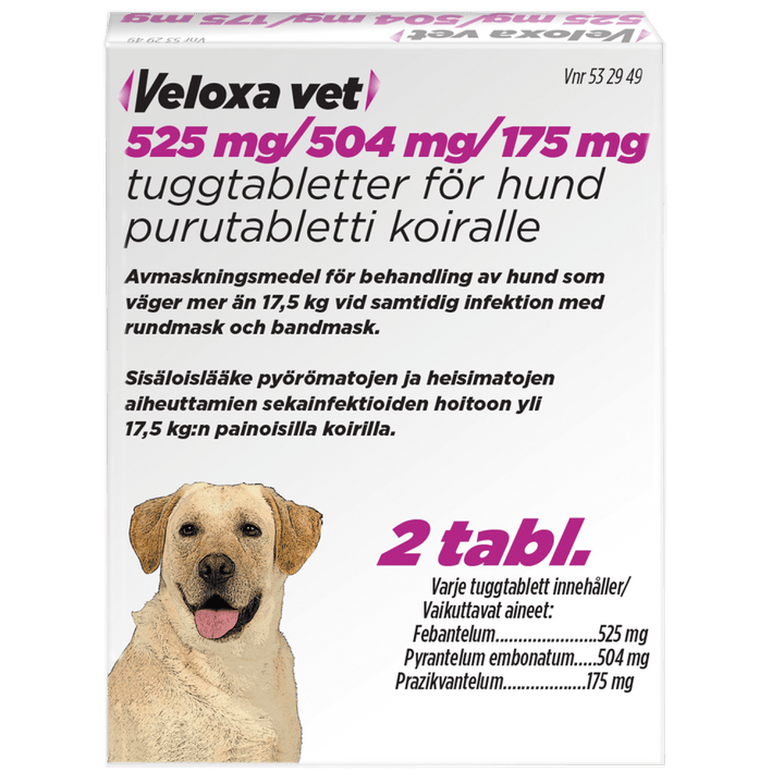 Veloxa Vet 175 Mg/504 Mg/525 Mg Purutabl - Apteekki 360 Helsinki - Verkkoapteekki