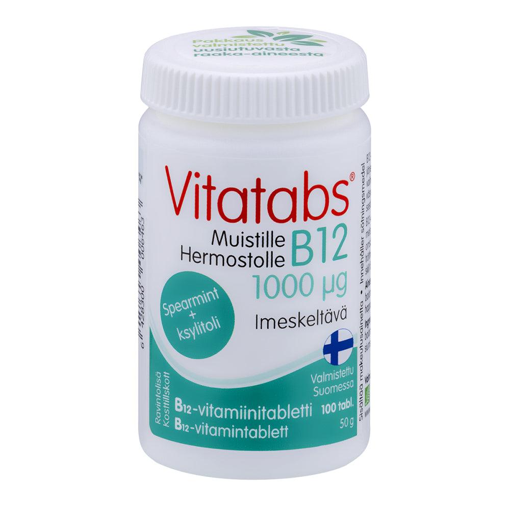 Vitatabs B12 Spearmint 1000 Mikrog - Apteekki 360 Helsinki - Verkkoapteekki