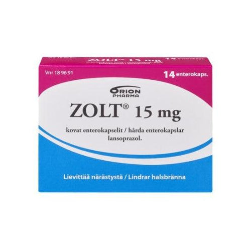 Zolt 15 Mg Enterokaps, Kova - Apteekki 360 Helsinki - Verkkoapteekki