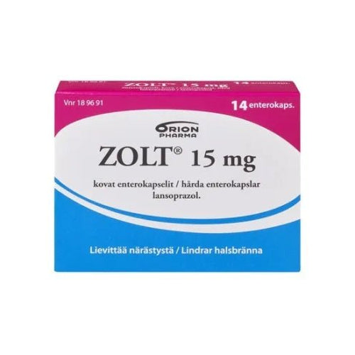 Zolt 15 Mg Enterokaps, Kova - Apteekki 360 Helsinki - Verkkoapteekki
