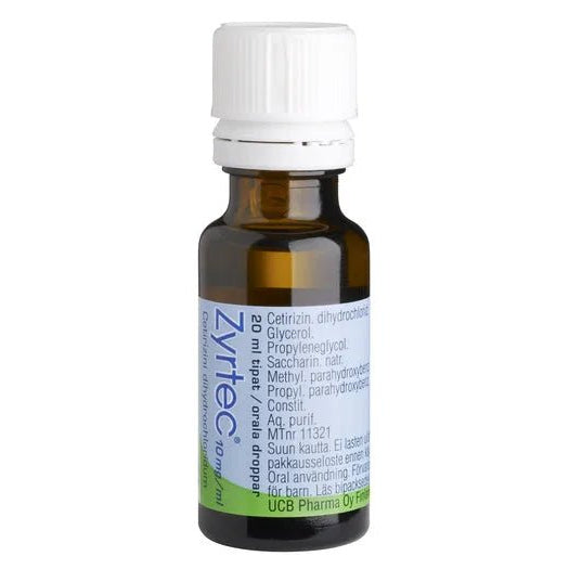 Zyrtec 10 Mg/Ml Tipat, Liuos - Apteekki 360 Helsinki - Verkkoapteekki