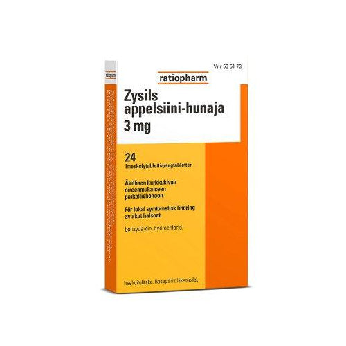 Zysils Appelsiini-Hunaja 2,68 Mg Imeskelytabl - Apteekki 360 Helsinki - Verkkoapteekki