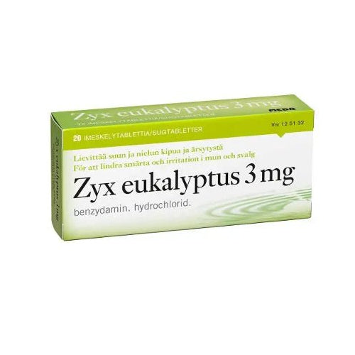 Zyx Eukalyptus 2,68 Mg Imeskelytabl - Apteekki 360 Helsinki - Verkkoapteekki