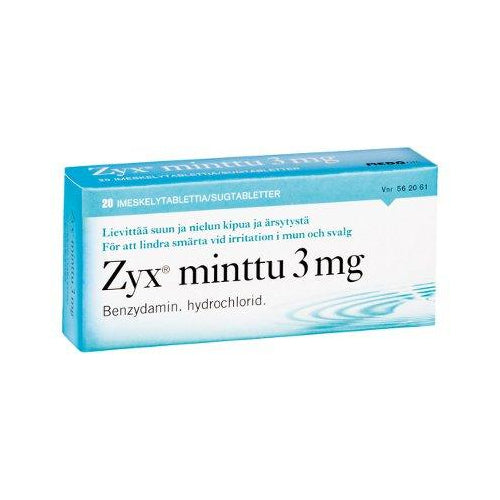 Zyx Minttu 2,68 Mg Imeskelytabl - Apteekki 360 Helsinki - Verkkoapteekki