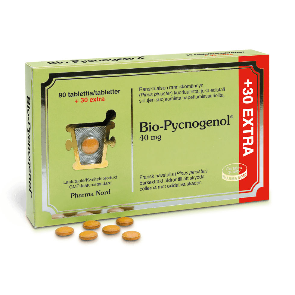 Bio-Pycnogenol 40 Mg - Apteekki 360 Helsinki - Verkkoapteekki