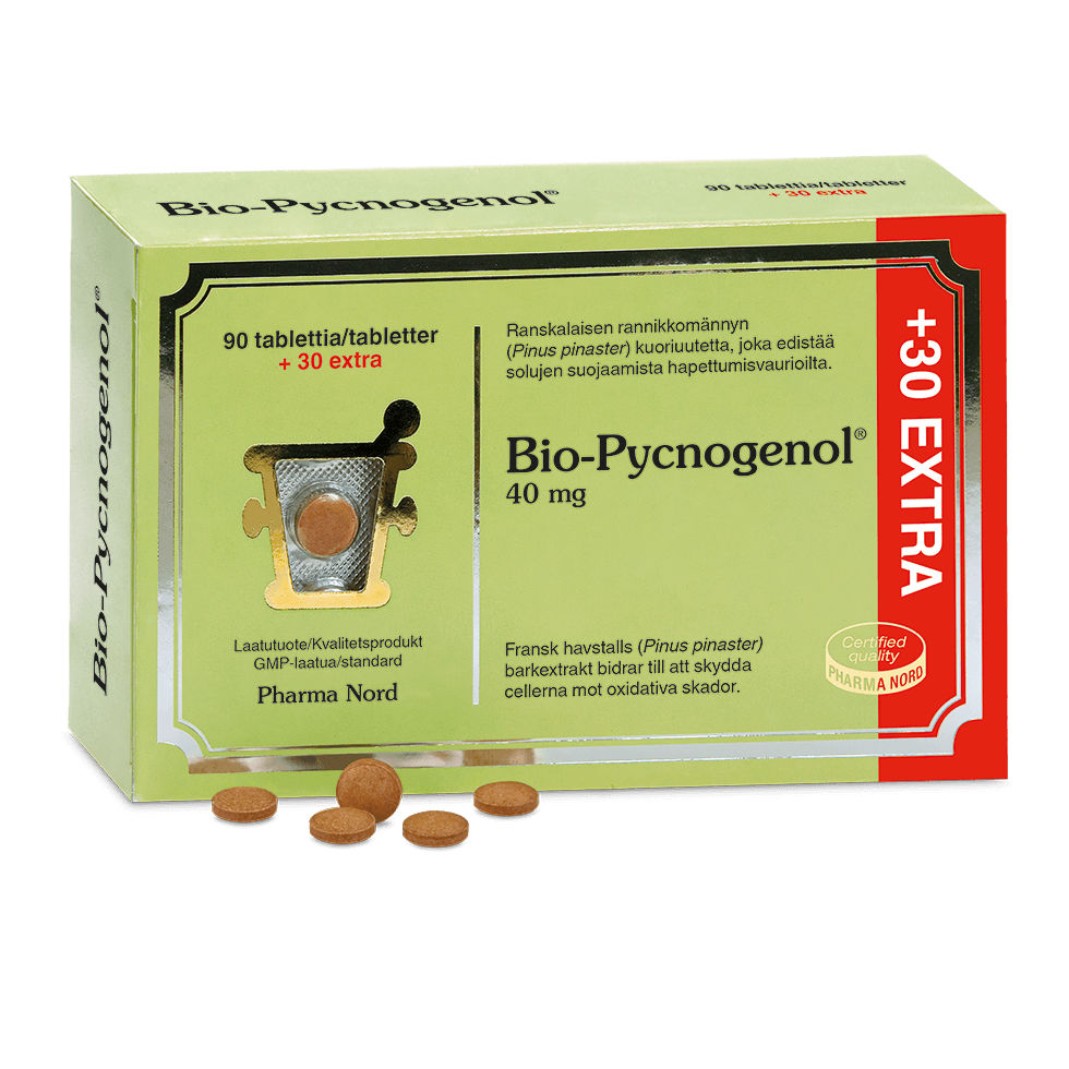 Bio-Pycnogenol 40 Mg - Apteekki 360 Helsinki - Verkkoapteekki