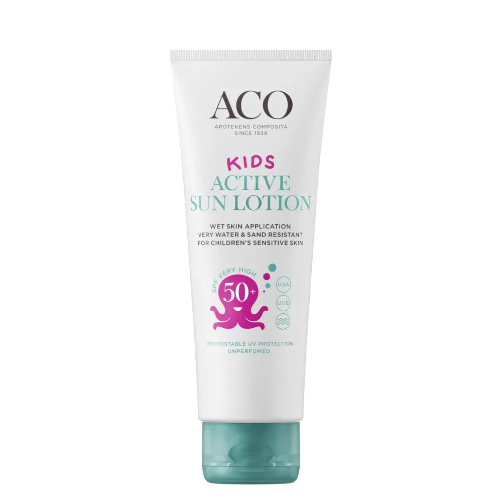 Aco Sun Kids Active Sun Lotion Spf 50+ - Apteekki 360 Helsinki - Verkkoapteekki