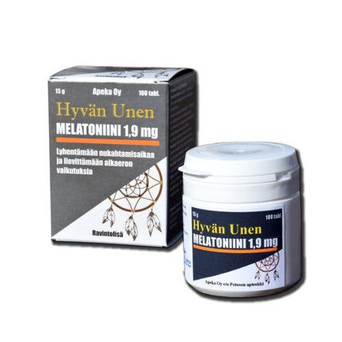 Hyvän Unen Melatoniini 1,9 Mg - Apteekki 360 Helsinki - Verkkoapteekki