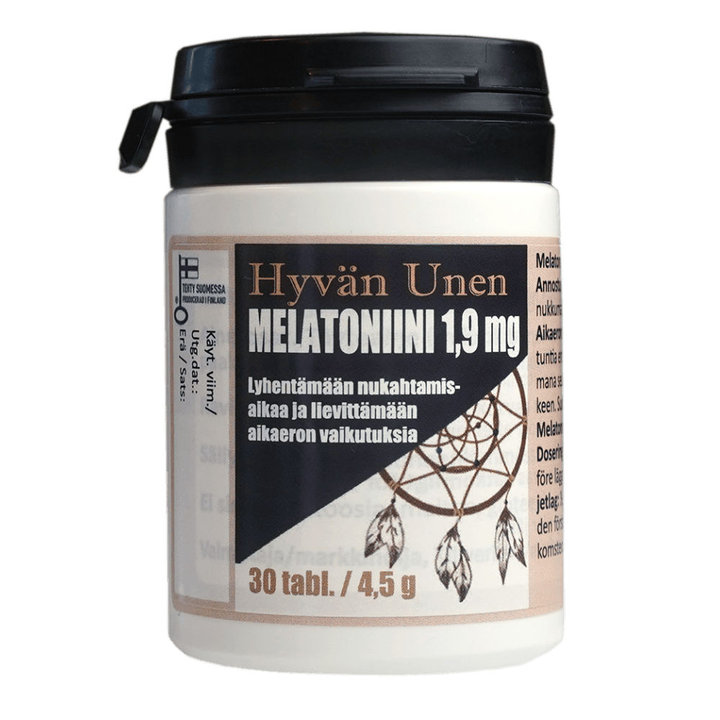 Hyvän Unen Melatoniini 1,9 Mg - Apteekki 360 Helsinki - Verkkoapteekki