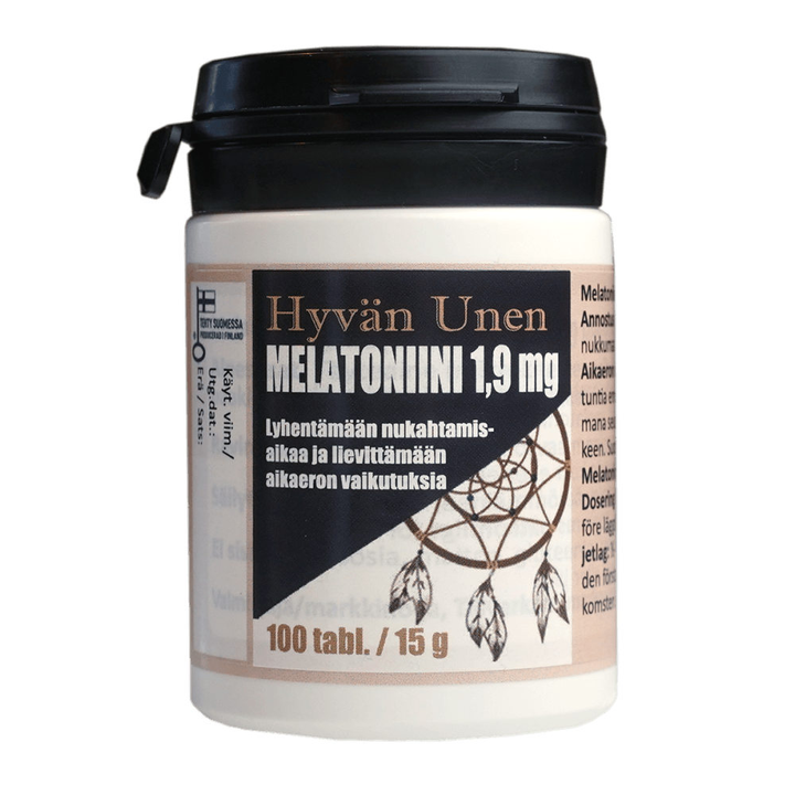 Hyvän Unen Melatoniini 1,9 Mg - Apteekki 360 Helsinki - Verkkoapteekki