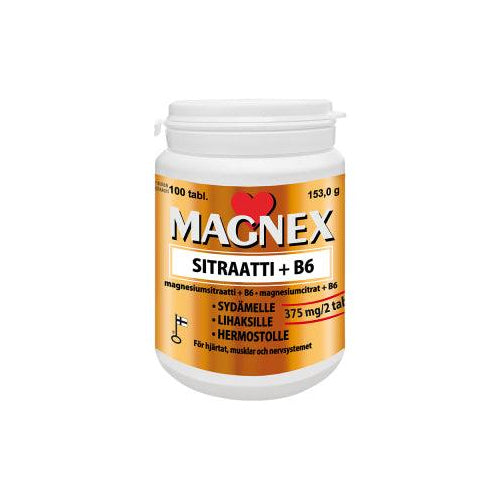 Magnex Sitraatti 375 Mg + B6 - Apteekki 360 Helsinki - Verkkoapteekki