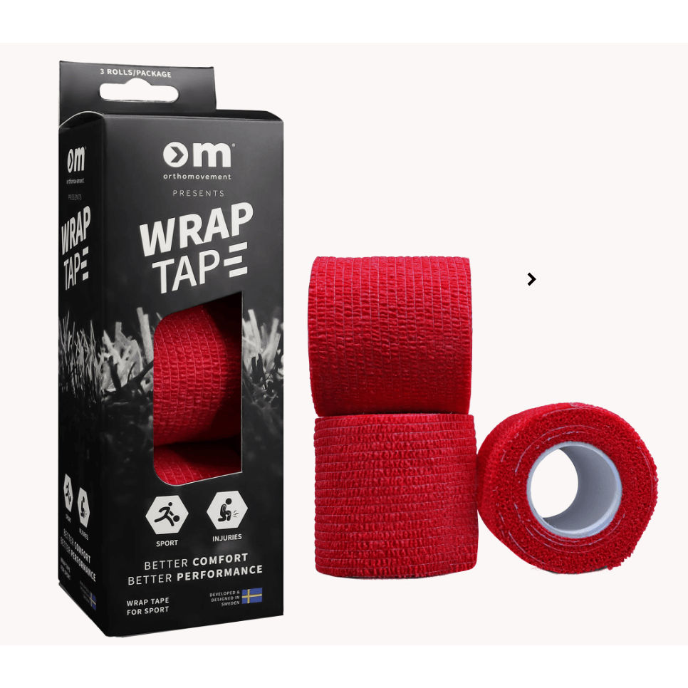 Om Wrap Tape 5Cm/4,5M - Red - Apteekki 360 Helsinki - Verkkoapteekki