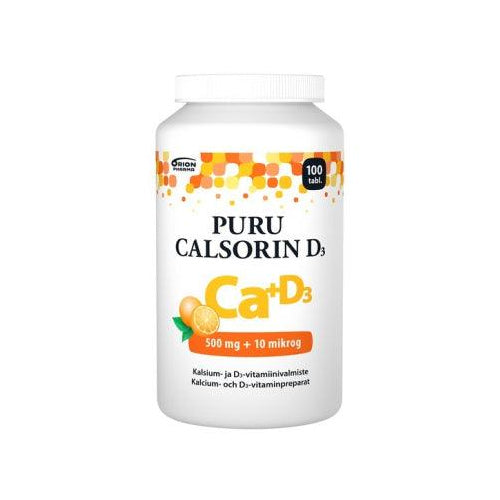 Puru Calsorin D3 500 Mg + 10 Mikrog - Apteekki 360 Helsinki - Verkkoapteekki